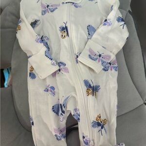 Kids Butterfly Print One Piece